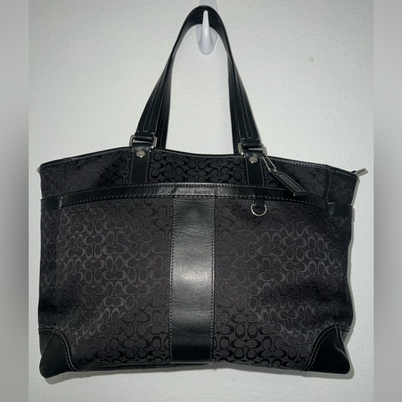 Coach Handbags - ✅ COACH Signature CC Canvas Travel / Multipurpose Tote ‼️EUC‼️